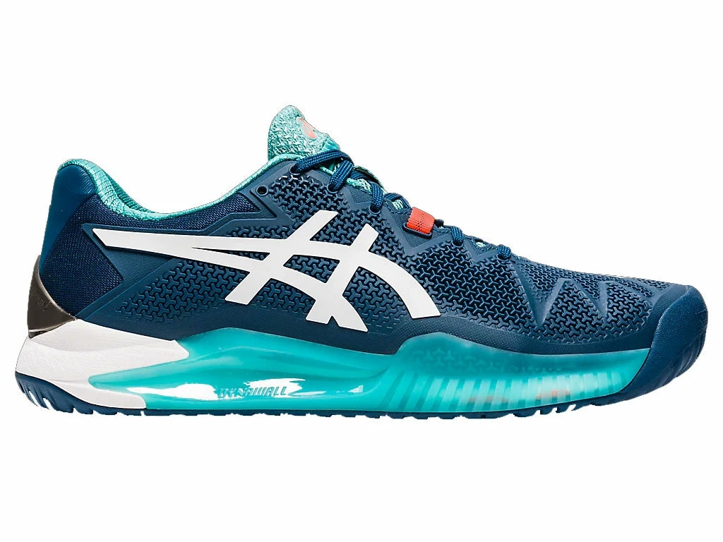 Asics Men's Gel-Resolution 8 1041A079-401 Mako Blue/White 4 Asics Men's Gel-Resolution 8 1041A079-401 Mako Blue/White - Image 2