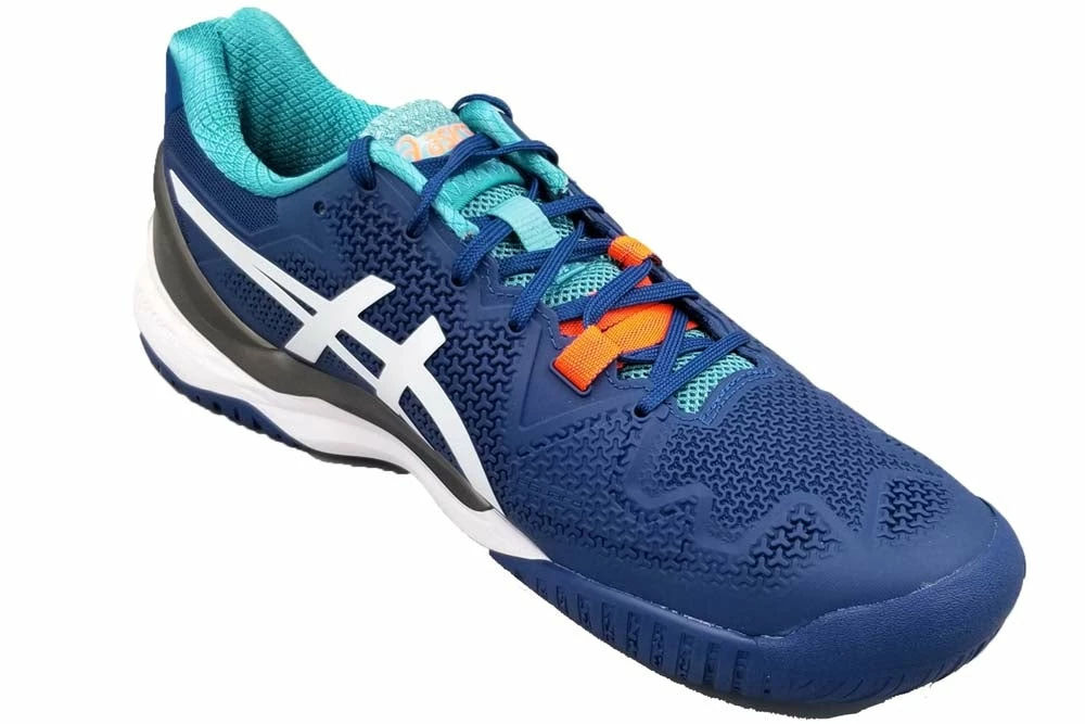 Asics Men's Gel-Resolution 8 1041A079-401 Mako Blue/White 5 Asics Men's Gel-Resolution 8 1041A079-401 Mako Blue/White - Image 3