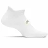 Feetures Women's High Performance Cushion No Show Tab Socks FA5000 - White -Deals Men Shoes Store feetures ns tab wht