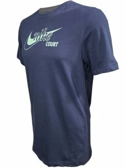 Nike Men's Court Dri-Fit Swoosh Tee DD8376-452 -Deals Men Shoes Store nike dd8376 452 2 1
