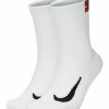 Nike Court Multiplier Cushioned Crew Socks SK0118 (2 Pairs) White -Deals Men Shoes Store nike sk0118 100 1