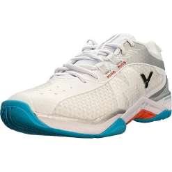 Victor Men's Indoor S82II-AS Bright White/Glossy Silver -Deals Men Shoes Store victor s8211 as 4