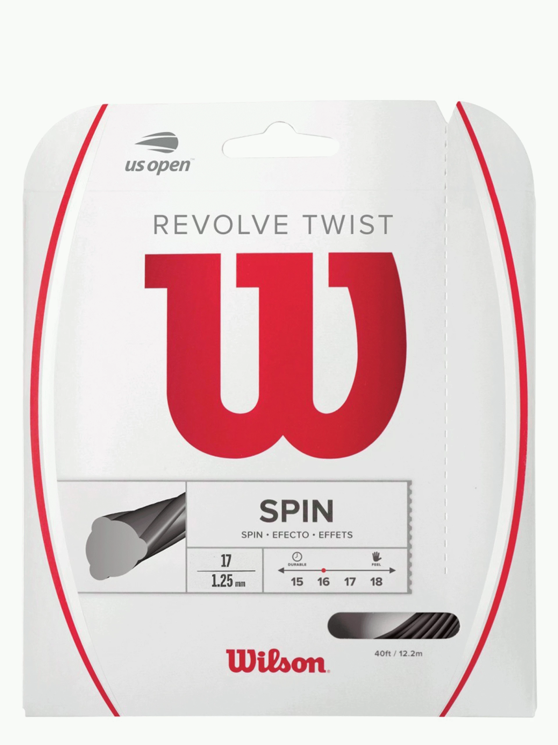 Wilson Revolve Twist 125/17 Grey 3 Wilson Revolve Twist 125/17 Grey