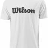 Wilson Men's UWII SCRIPT TECH TEE White -Deals Men Shoes Store wilson wra770305