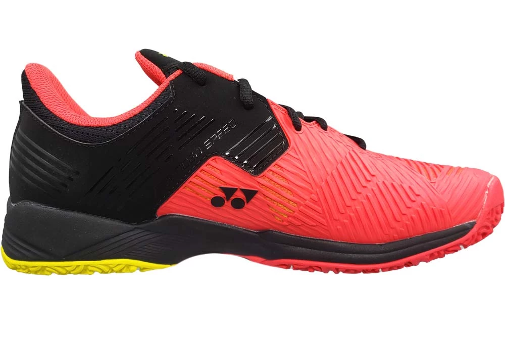 Yonex Men's Power Cushion Sonicage 2 CLAY Red/Black 4 Yonex Men's Power Cushion Sonicage 2 CLAY Red/Black - Image 2