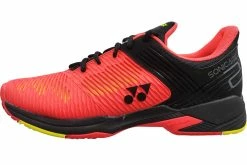 Yonex Men's Power Cushion Sonicage 2 CLAY Red/Black