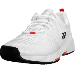 Yonex Men's Power Cushion Sonicage 3 White/Red -Deals Men Shoes Store yonex sonicage 3 114 4