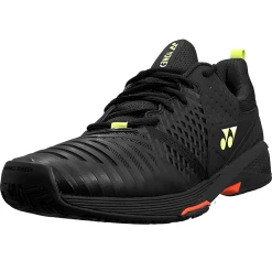 Yonex Men's Power Cushion Sonicage 3 Black/Lime -Deals Men Shoes Store yonex sonicage 3 763 4